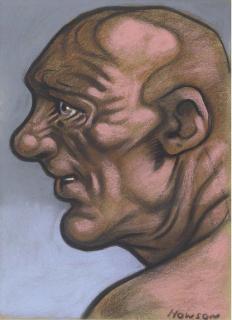 Peter Howson - Portrait Head 9