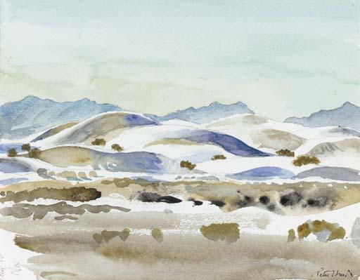 Peter Hurd - Hilly Landscape