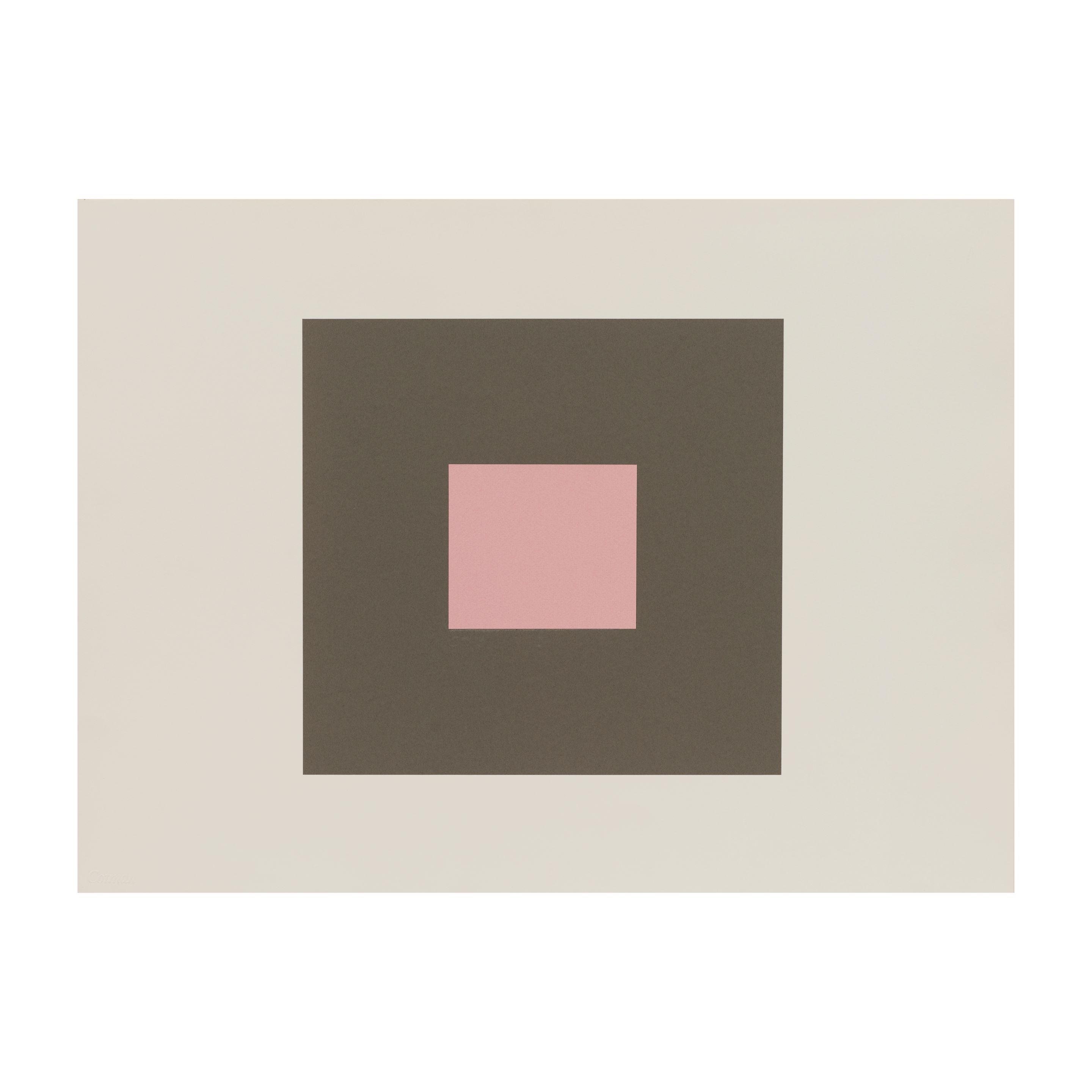 Peter Joseph - Light pink center / dark grey border
