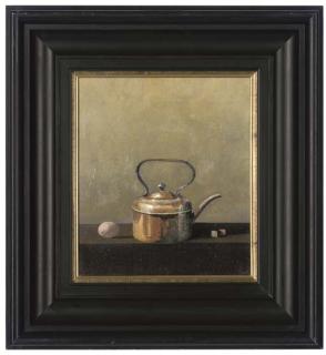 Peter Kelly, R.B.A. - Egg, Kettle And Dice, On A Ledge