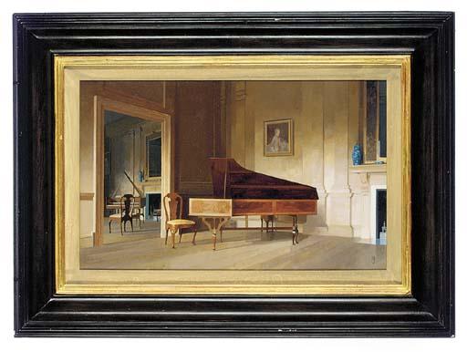 Peter Kelly, R.B.A. - The harpsichord, Lime Park, Chester