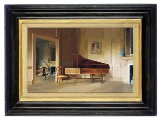 Peter Kelly, R.B.A. - The harpsichord, Lime Park, Chester
