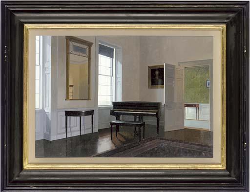 Peter Kelly, R.B.A. - The music room, Long Hill, Massachusetts