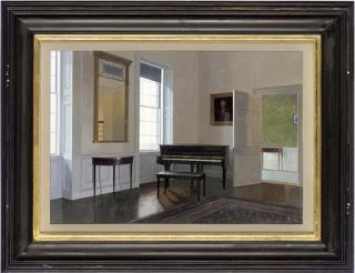 Peter Kelly, R.B.A. - The music room, Long Hill, Massachusetts