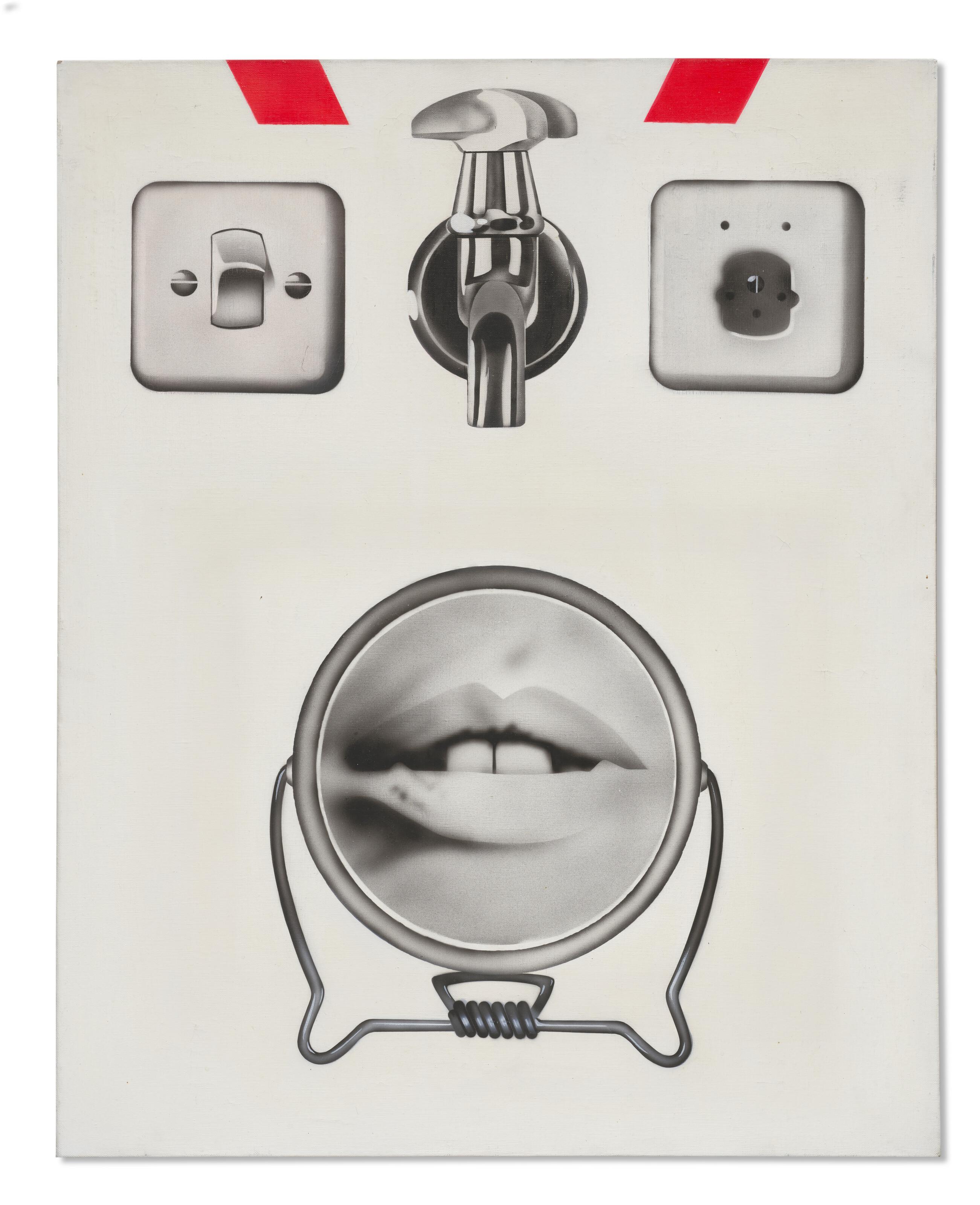 Peter Klasen - Bouche + deux interrupteurs