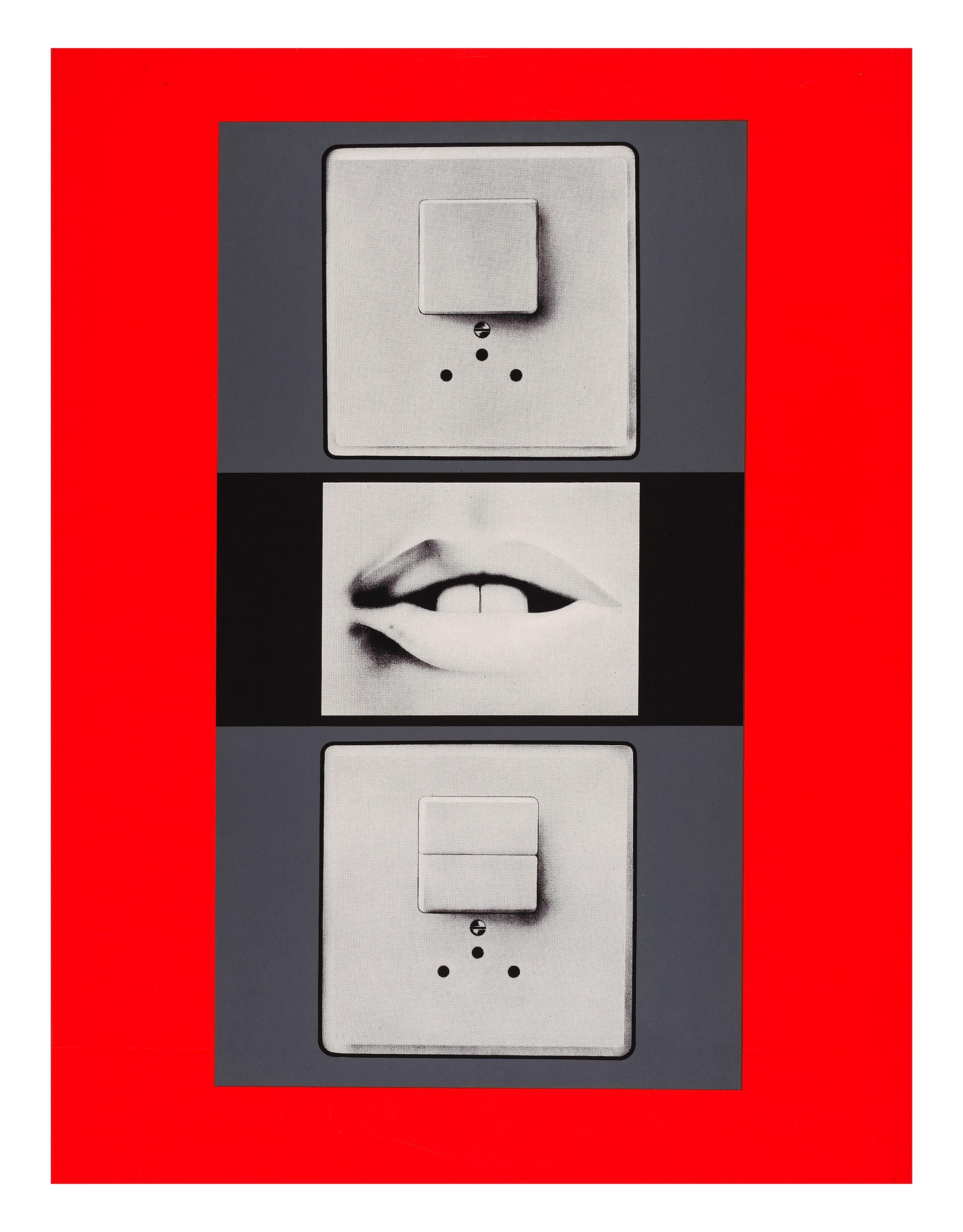 Peter Klasen - Bouche + Interrupteur, 1971