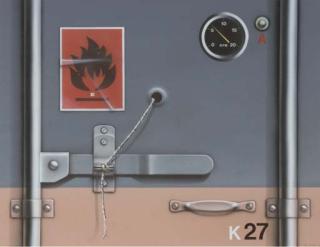 Peter Klasen - Container gris-produits inflammables