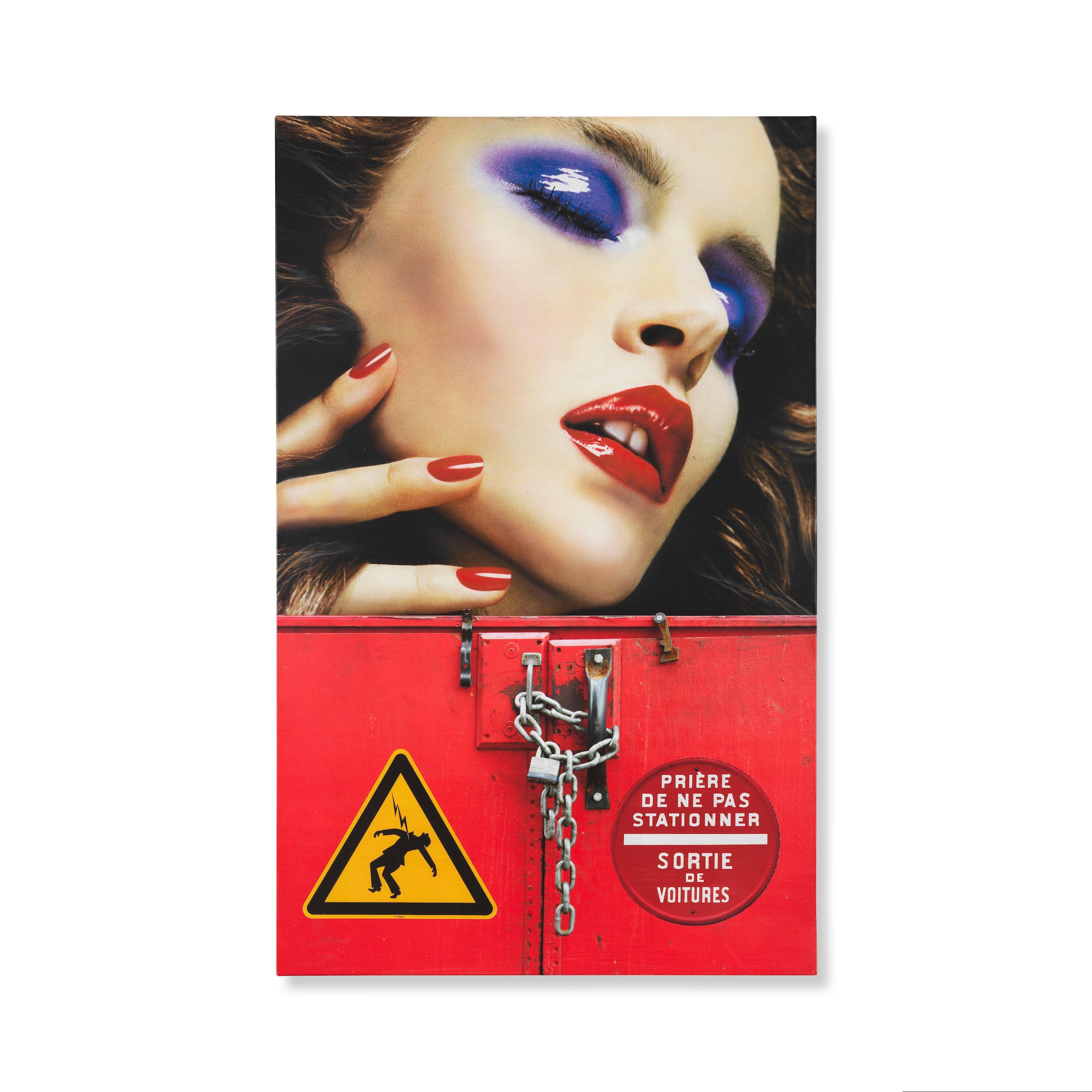 Peter Klasen - Les yeux fermés cadenas avec chaîne