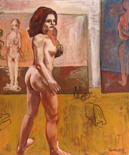 Peter Klashorst - Nude with apple