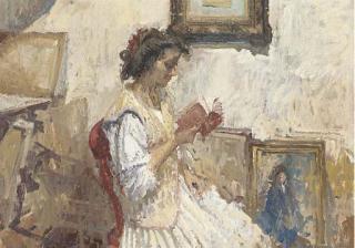 Peter Kuhfeld - Woman Reading