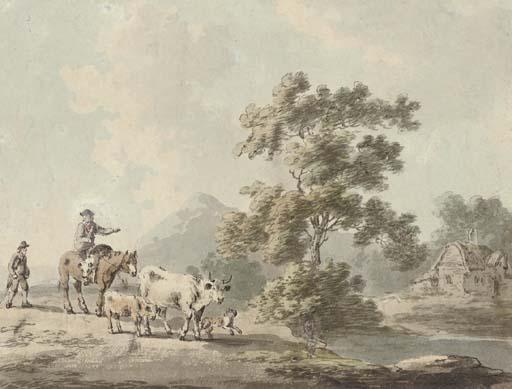 Peter La Cave - Droving cattle