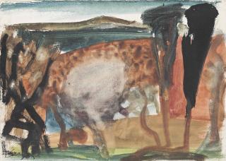 Peter Lanyon - Italian Landscape With Poplars