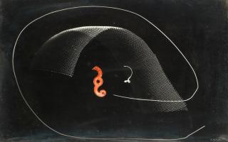 Peter Lanyon - Photogram with a Red Object