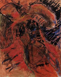 Peter Lanyon - Untitled Red Figure Study