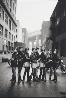Peter Lindbergh - Cindy Crawford, Tatjana Patitz, Helena Christensen, Linda Evangelista, Claudia Schiffer, Naomi Campbell, Karen Mulder, Stephanie Seymour, Brooklyn, New York, American Vogue, 1991