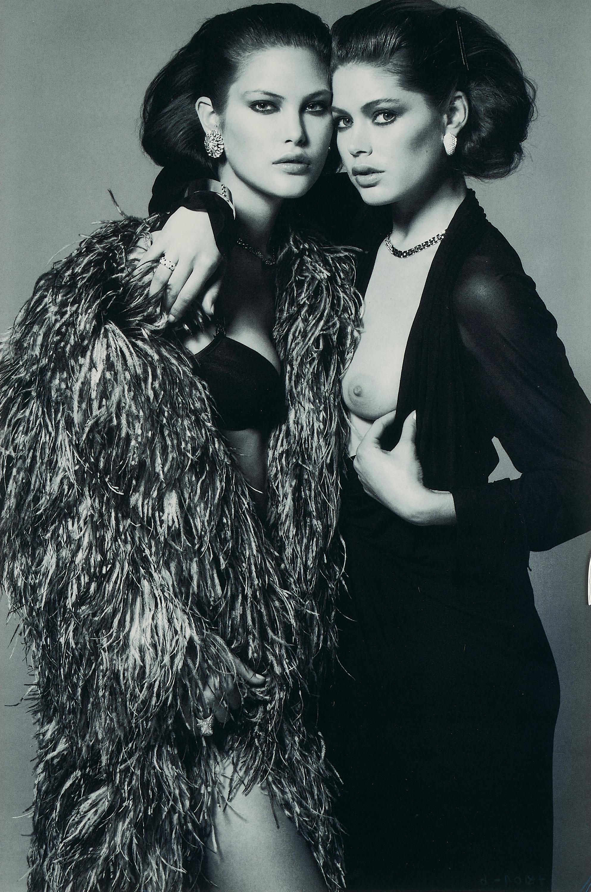 Peter Lindbergh - Doutzen Kroes und Catherine McNeil. Vogue Paris.