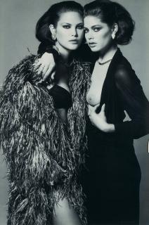 Peter Lindbergh - Doutzen Kroes und Catherine McNeil. Vogue Paris.