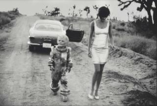 Peter Lindbergh - Helena Christensen, Debbie Lee Carrington, Vogue Italy, ET Mirage, California, 1990