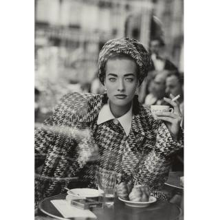 Peter Lindbergh - \'Tatiana Patitz, Cafe Flore, Paris\'