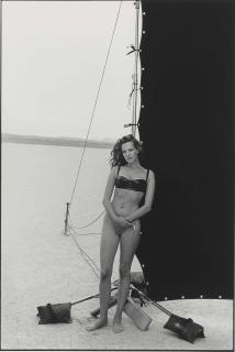 Peter Lindbergh - Tatjana Patitz, El Mirage, Dry Lake, Pirelli, 1995