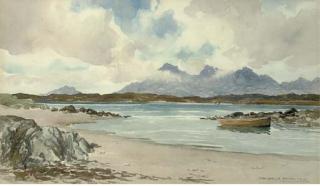 Peter Macgregor Wilson, R.S.W. - The peaks of Skye