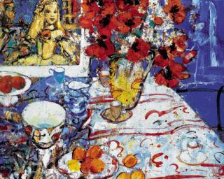 Peter Mclaren - Red Poppies with Infanta