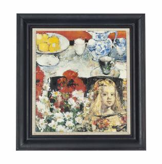 Peter Mclaren - Still life on orange ground