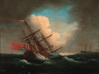 Peter Monamy - A frigate in distress