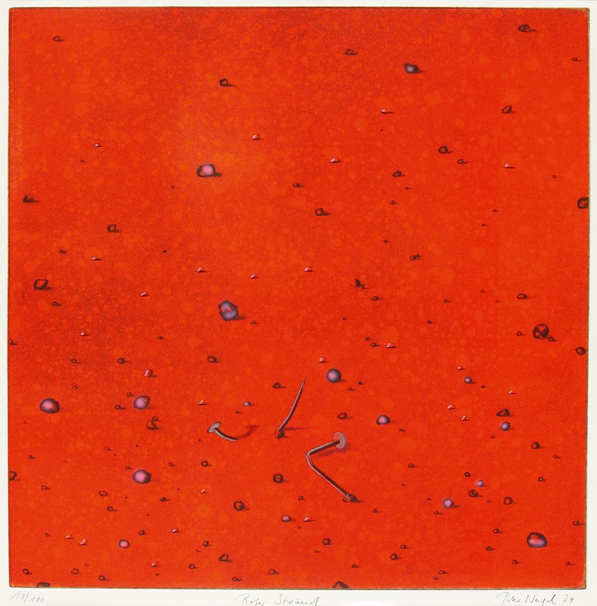 Peter Nagel - Roter Strand