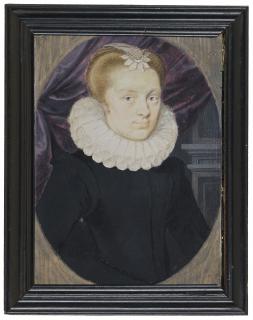 Peter Oliver - Portrait Of A Lady, Circa 1620