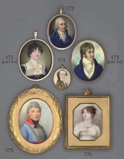 Peter Paul Lens - A Young Gentleman, In Gold-Bordered Moss-Coloured Coat, Lace Cravat, Hair En Queue