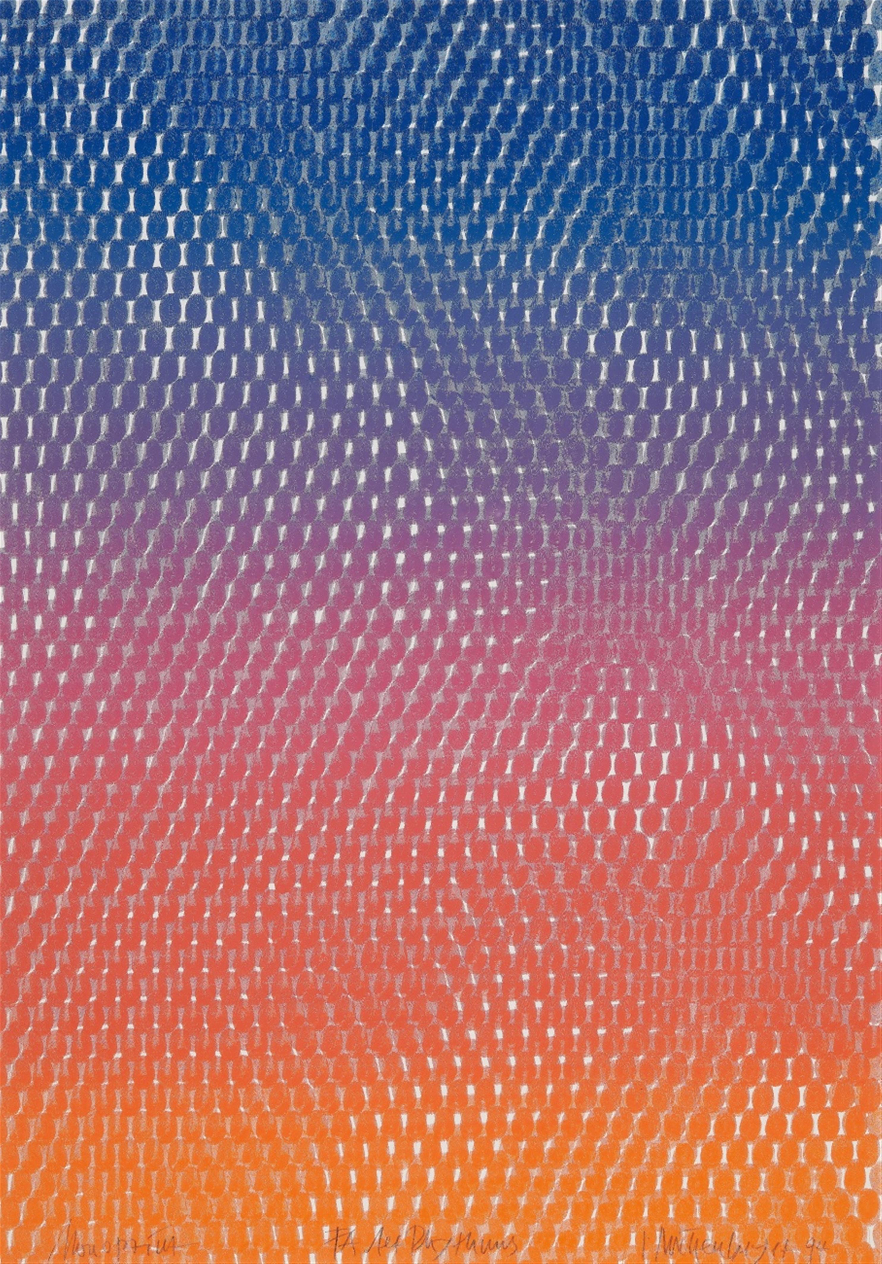 Peter Reichenberger - Monoprint Fa 1er Rhythmus