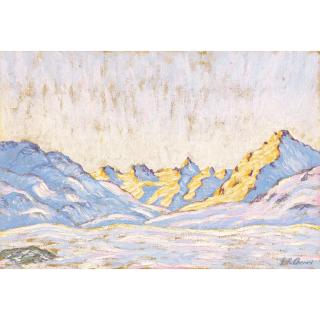 Peter Robert Berry - Winterlandschft (Berninapass) Winter Landscape (Pass Of Bernina)