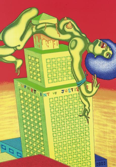 Peter Saul - Angela Davis