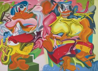 Peter Saul - Double De Kooning Duck