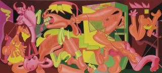 Peter Saul - Etude pour Guernica de Picasso