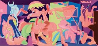 Peter Saul - Etude Pour Guernica De Picasso
