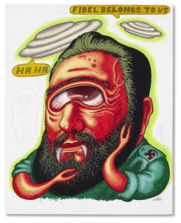 Peter Saul - Fidel Belongs To Us
