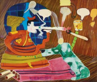 Peter Saul - Officer\'S Club