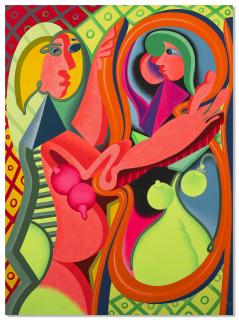 Peter Saul - Picasso\'s Girl in the Mirror I