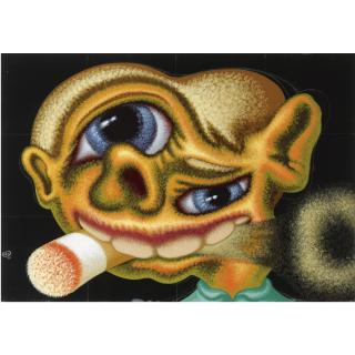 Peter Saul - Smoking Head