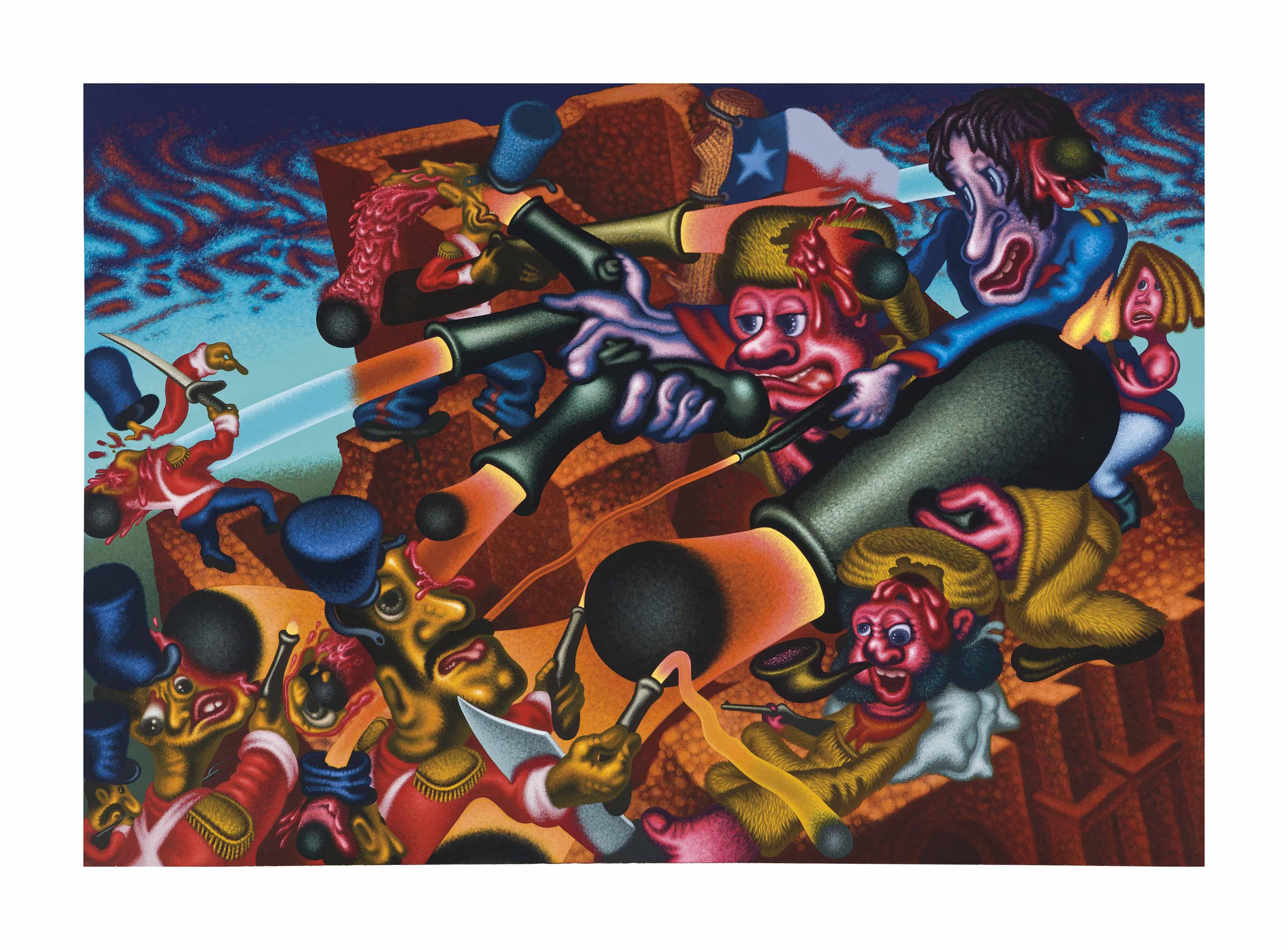 Peter Saul - The Alamo