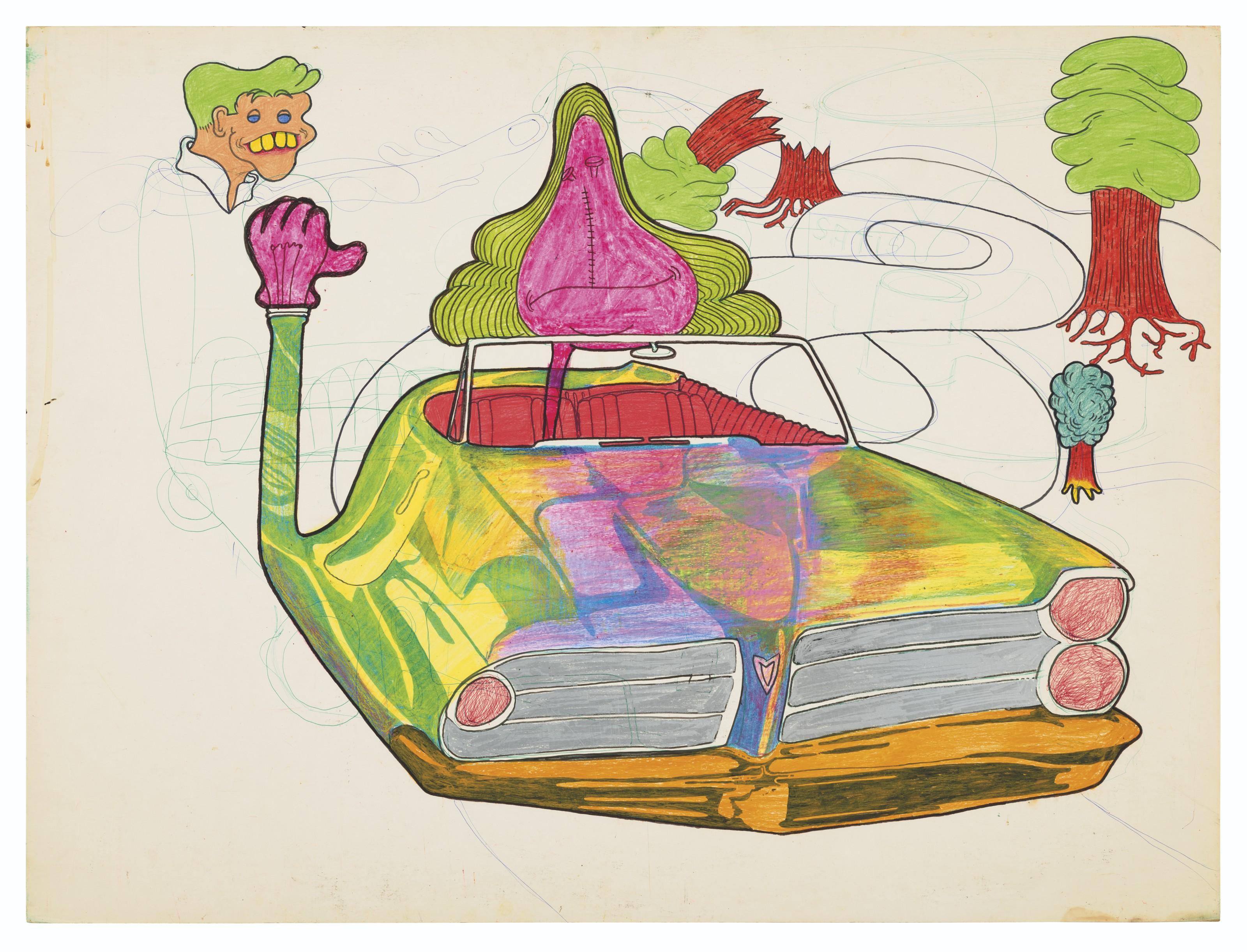 Peter Saul - Untitled (Convertible)