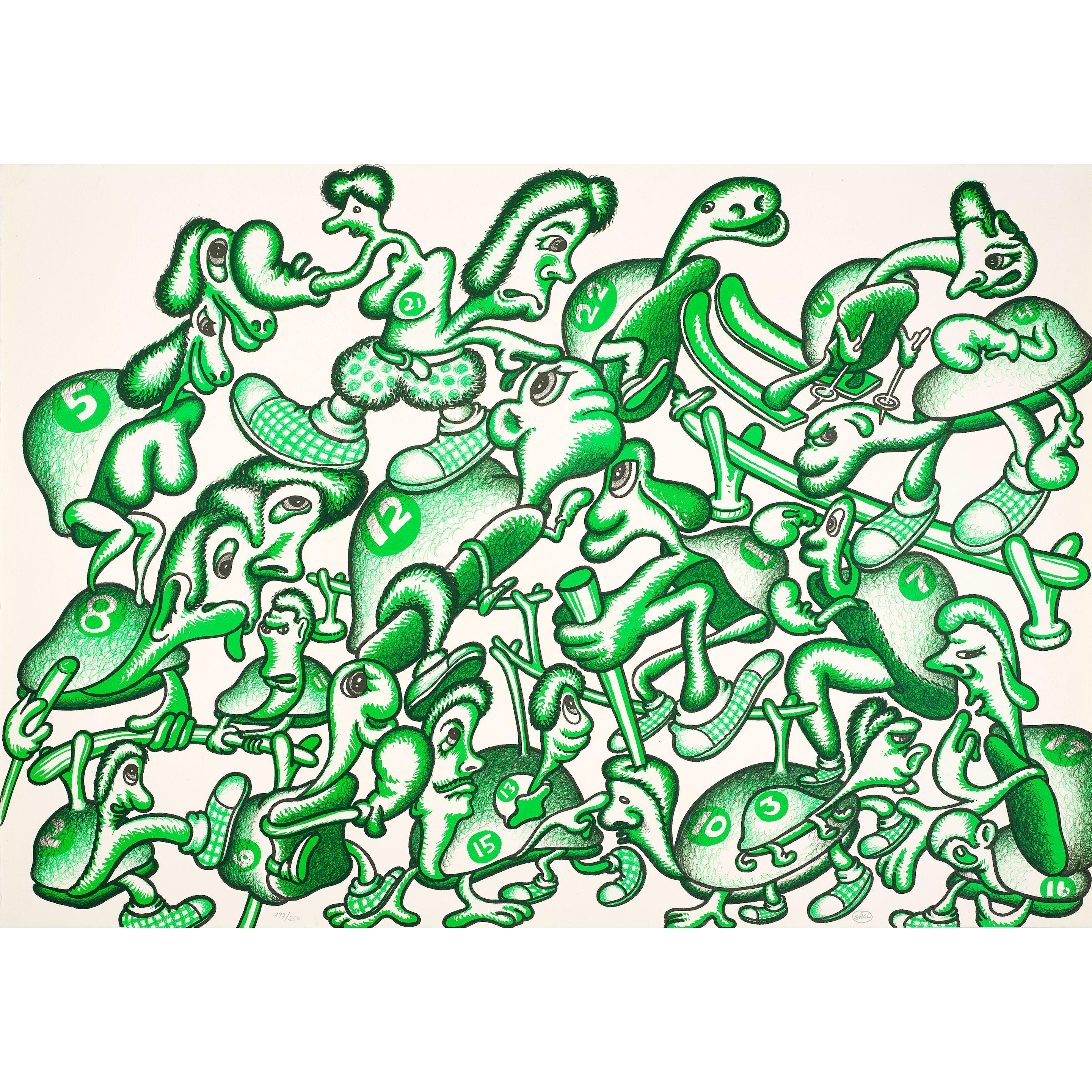 Peter Saul - Untitled, from Olympic Centennial Suite