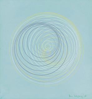 Peter Sedgley - Helix - Circles on Dark Green
