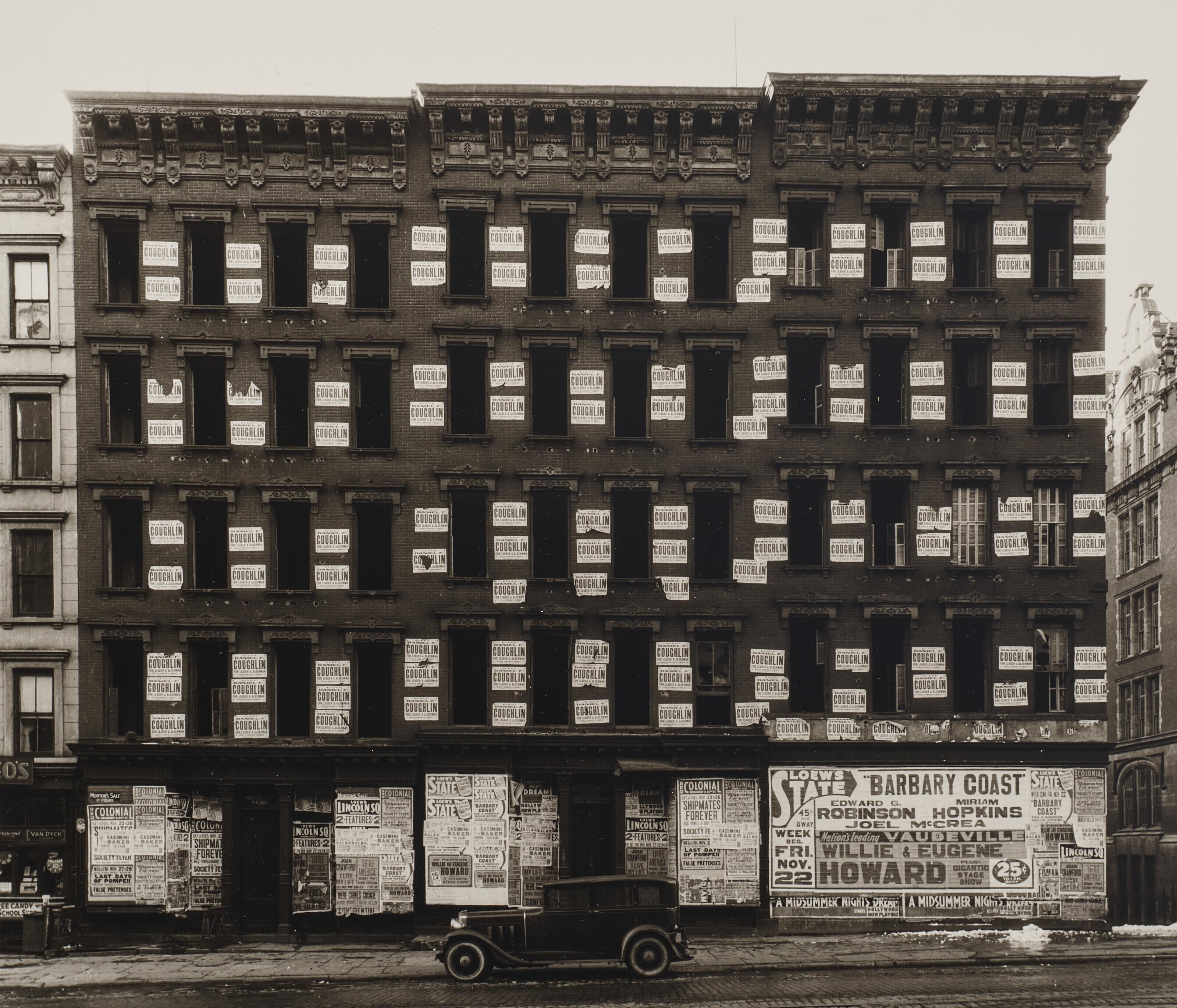 Peter Sekaer - Election Posters, 10th Avenue, New York, c. 1935