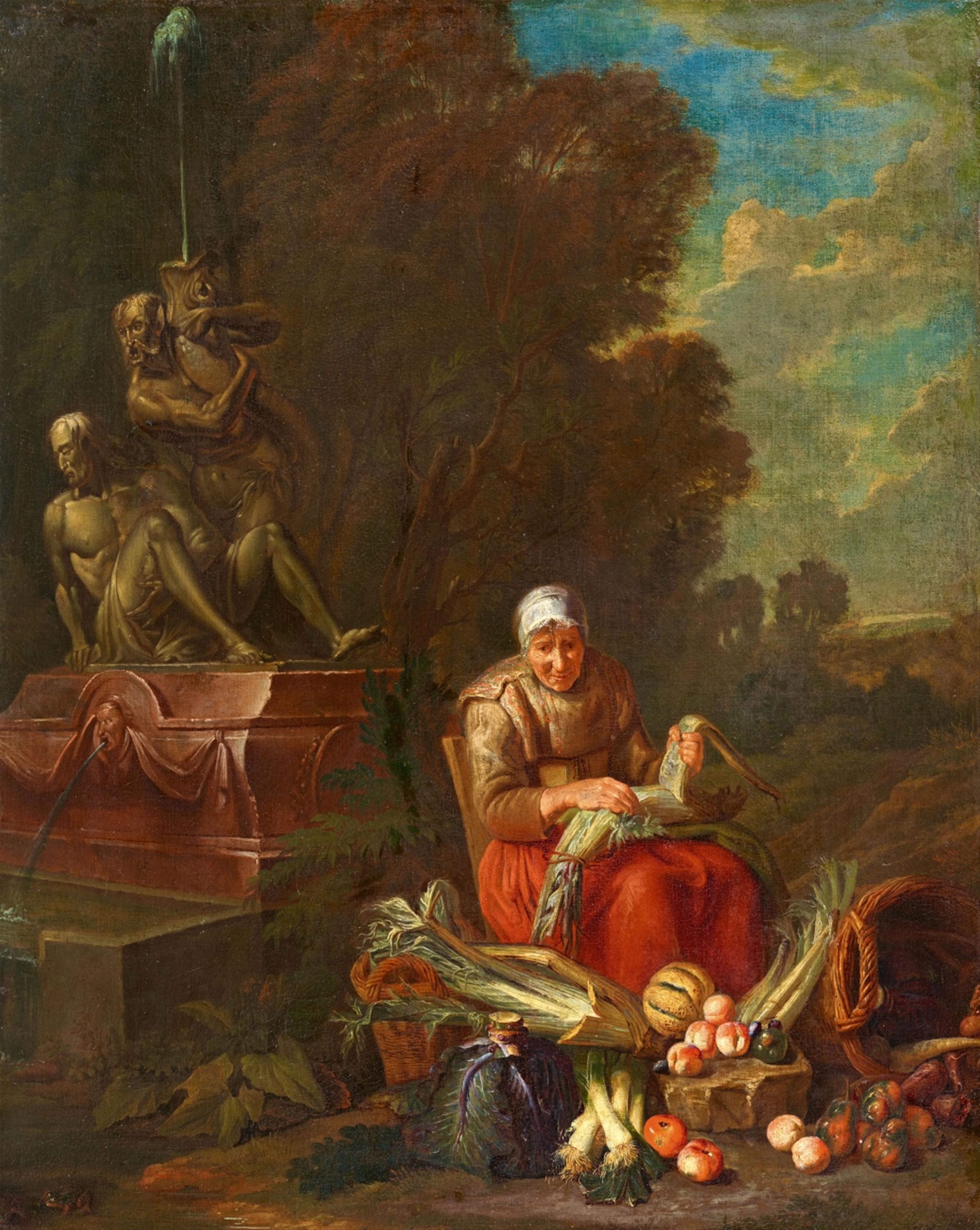 Peter Snijers - Die Küchenmagd an einem Parkbrunnen