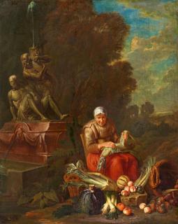 Peter Snijers - Die Küchenmagd an einem Parkbrunnen