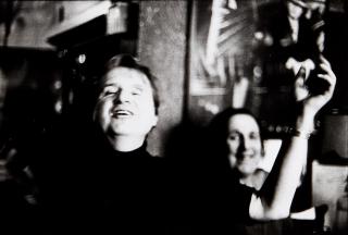 Peter Stark - Francis Bacon Celebrating In The Colony Club (Muriel Belcher In The Background)