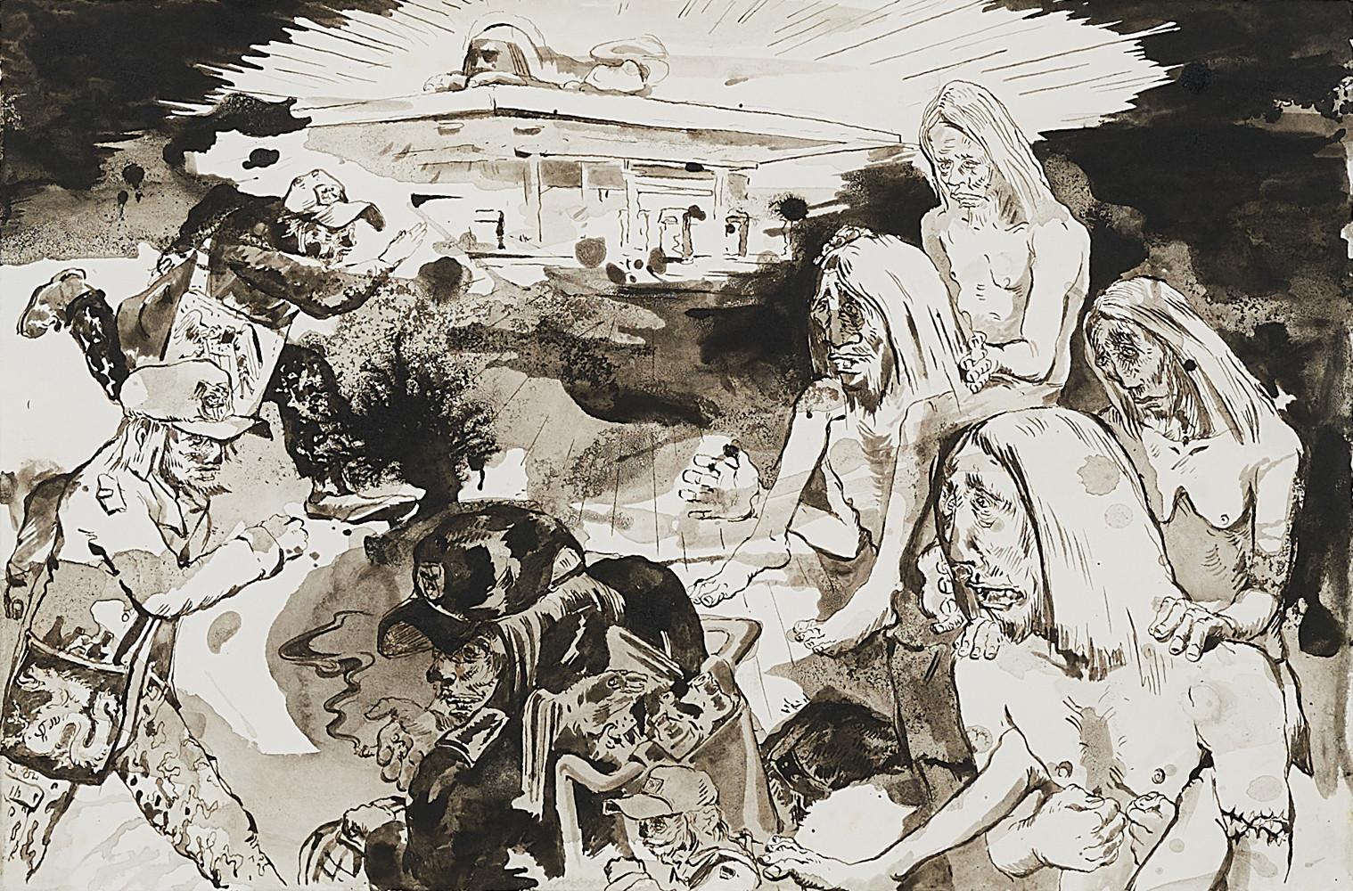 Peter Stauss - Ohne Titel (Wegziel).